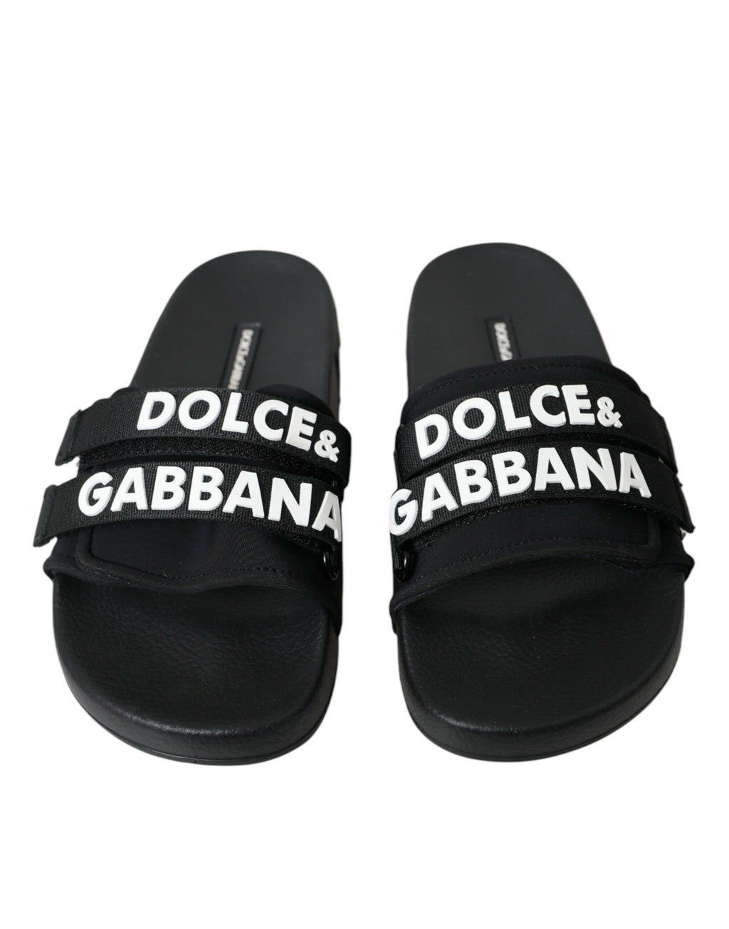 Svarte neopren slippers flate strandsko