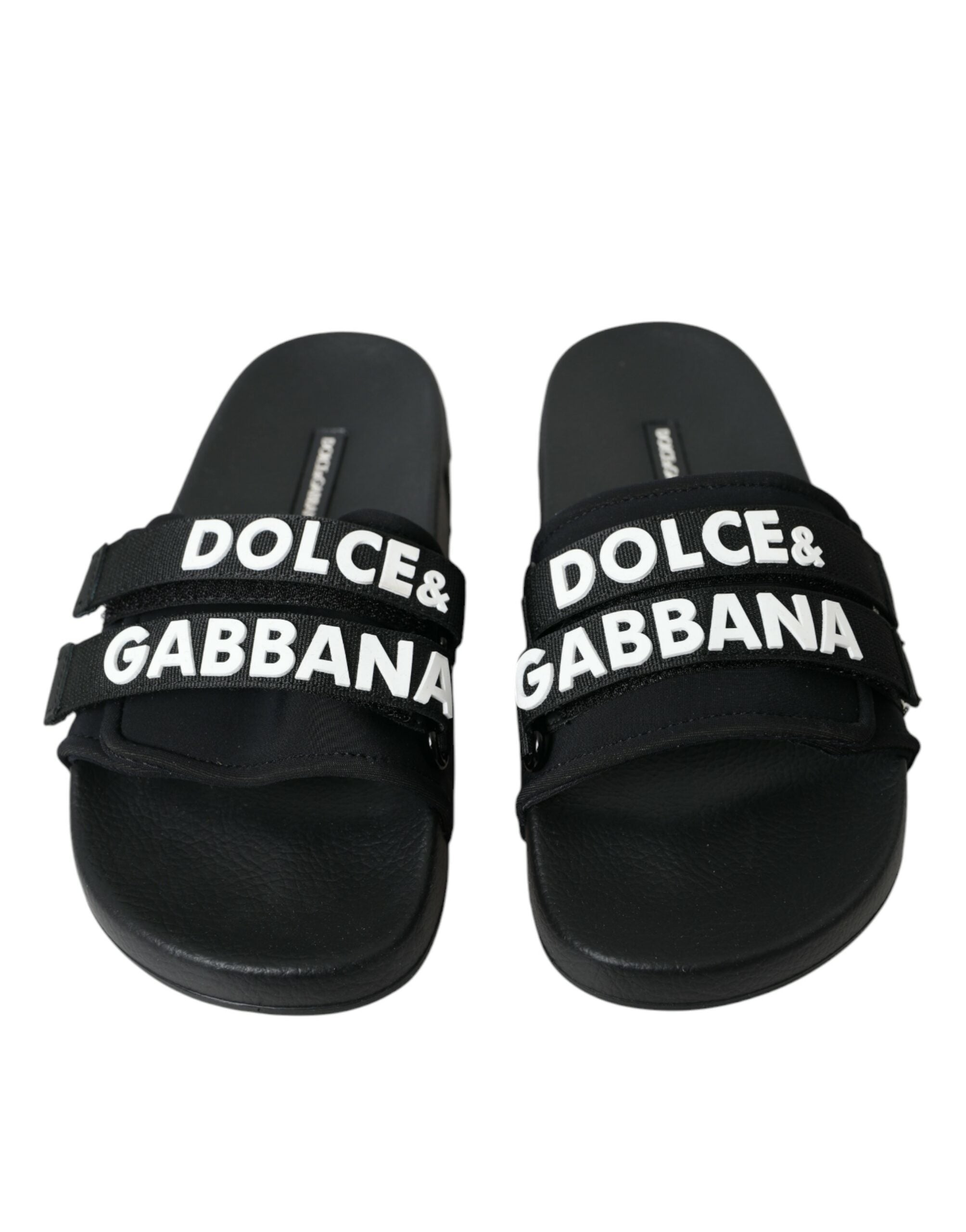 Svarte neopren slippers flate strandsko