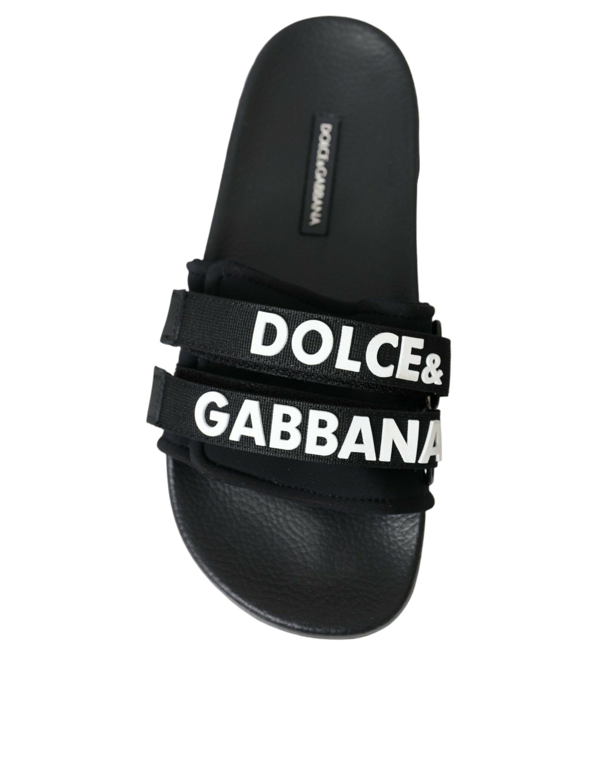 Svarte neopren slippers flate strandsko