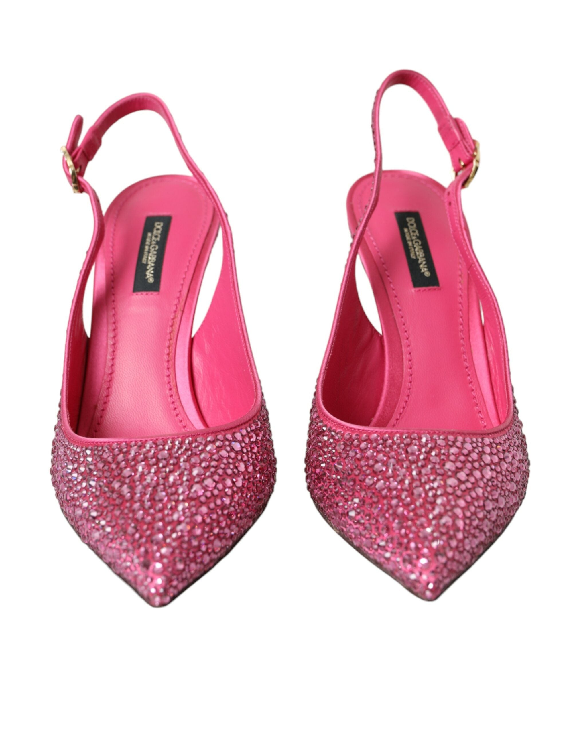 Rosa Slingbacks Kristallpumps Skor