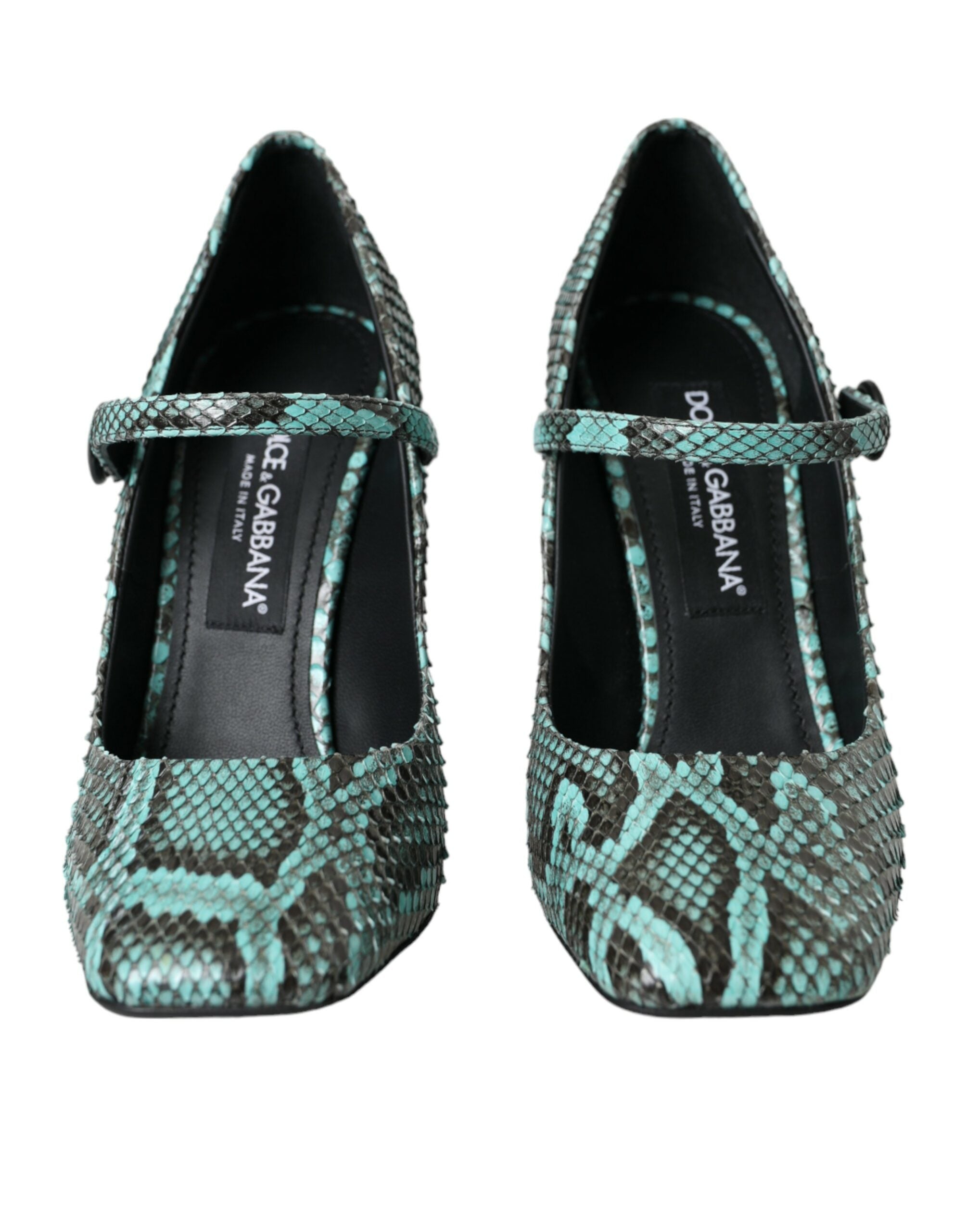 Aqua Python Läder Mary Jane Pumps Skor