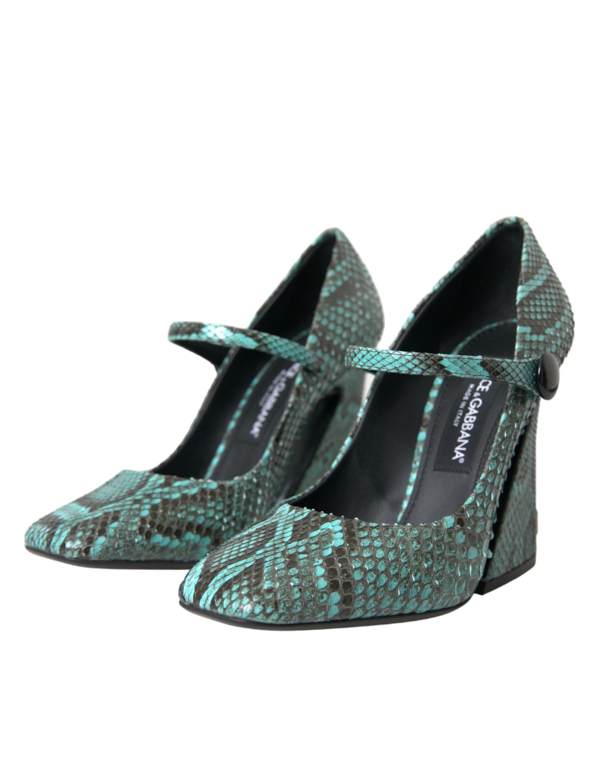 Aqua Python Läder Mary Jane Pumps Skor