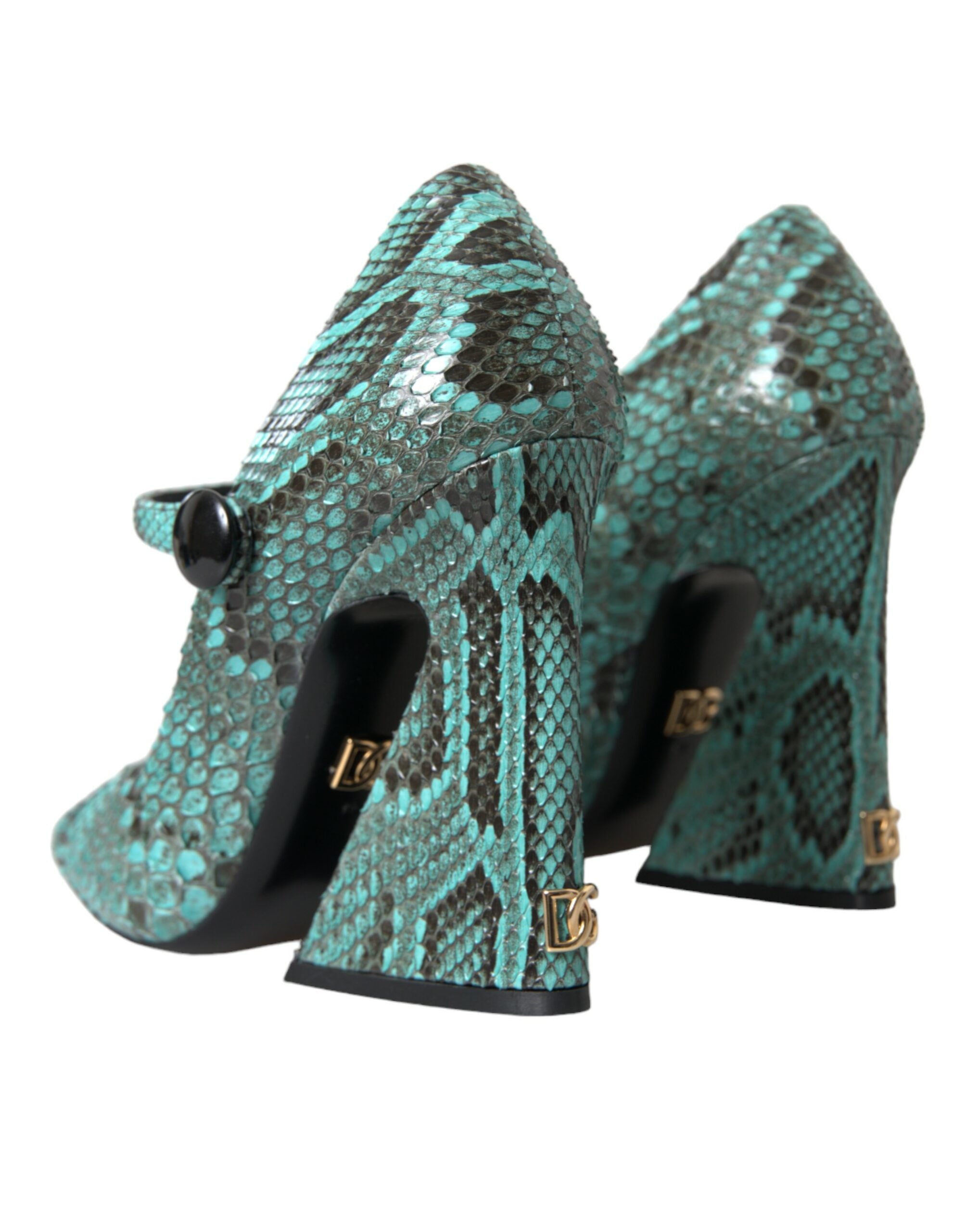 Aqua Python Läder Mary Jane Pumps Skor