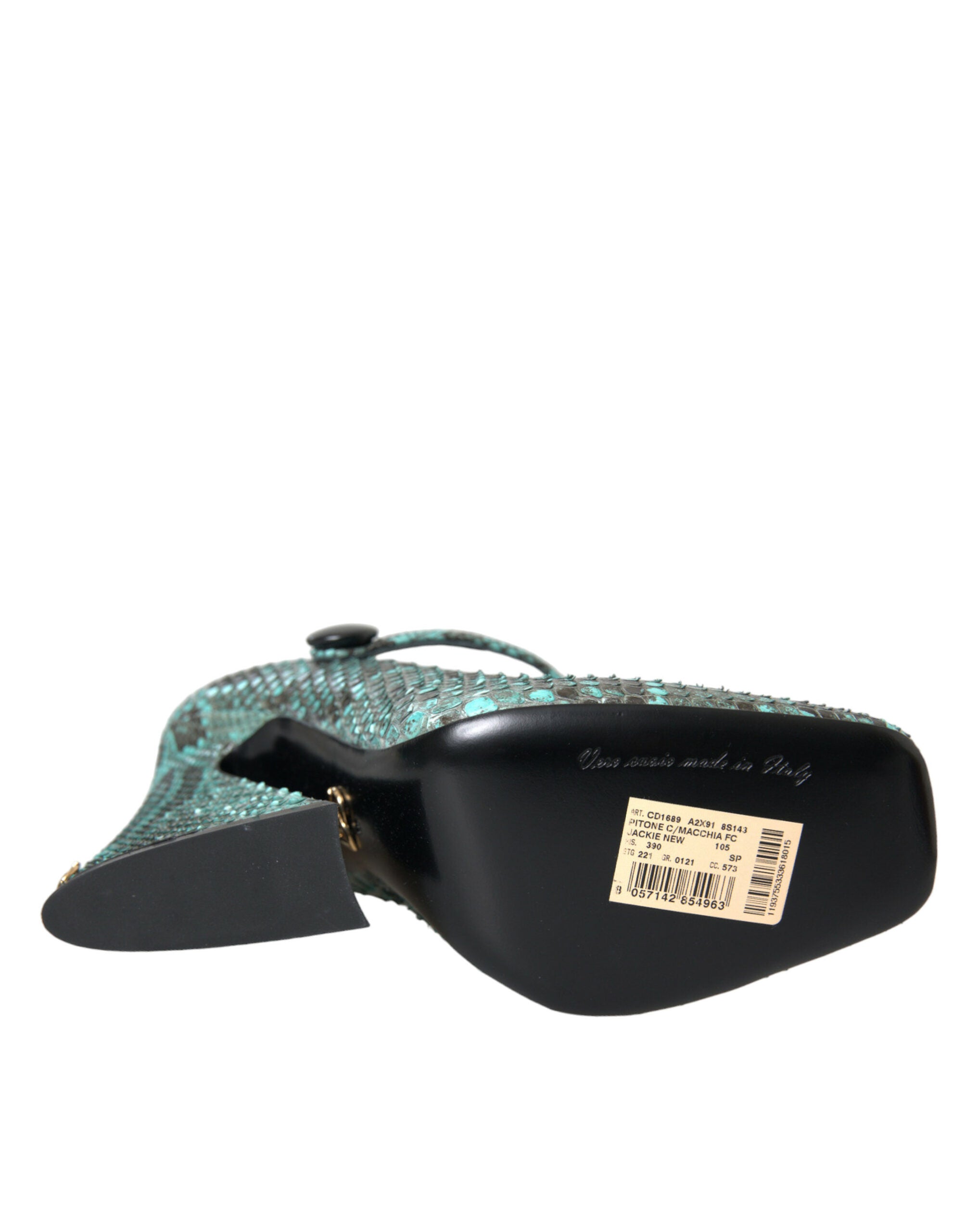 Aqua Python Läder Mary Jane Pumps Skor