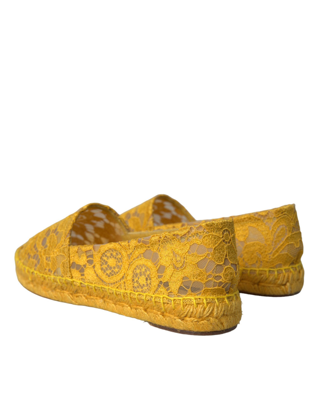 Gula Taormina Spets Espadrille Loafers Platta Skor