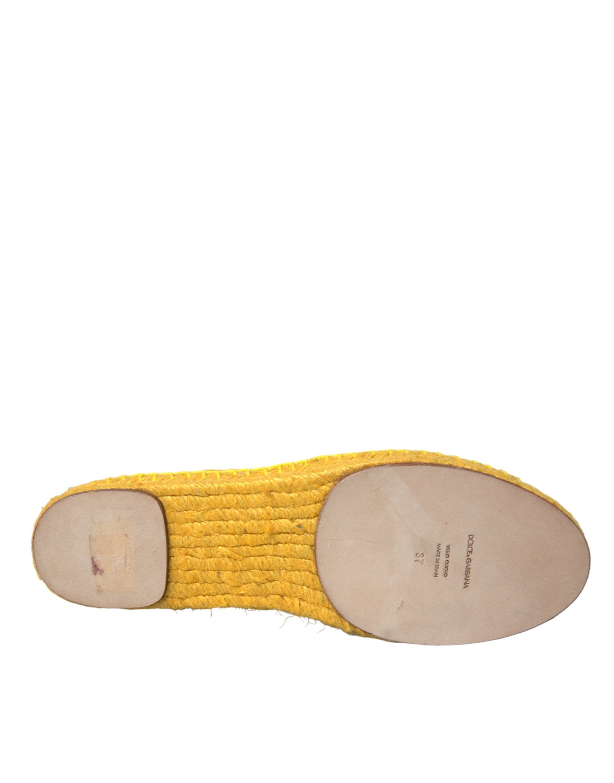 Gule Taormina blonder espadrille loafers flate sko