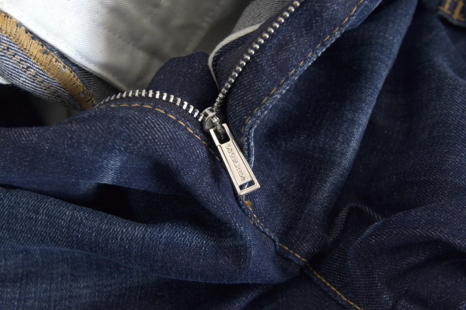 Blåa högmidjade bomullscargo-jeans med baggy-mönster