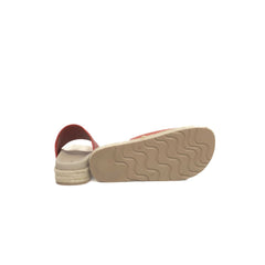 Cerruti 1881 Red Calfskin Women Sandal