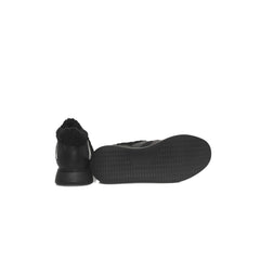 Cerruti 1881 Black Cowhide Women Platform Sneaker