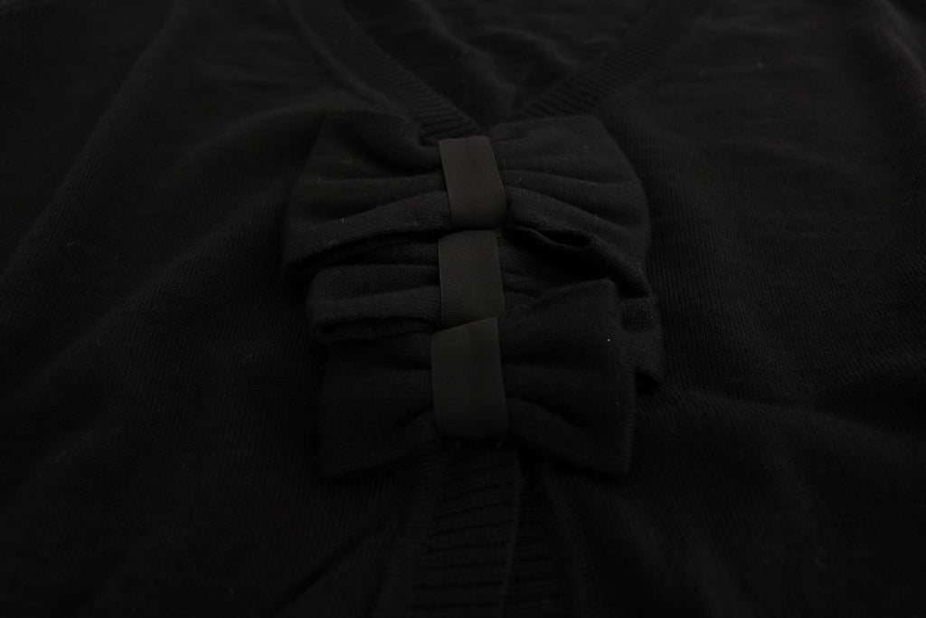 Svart ullbluse-genser