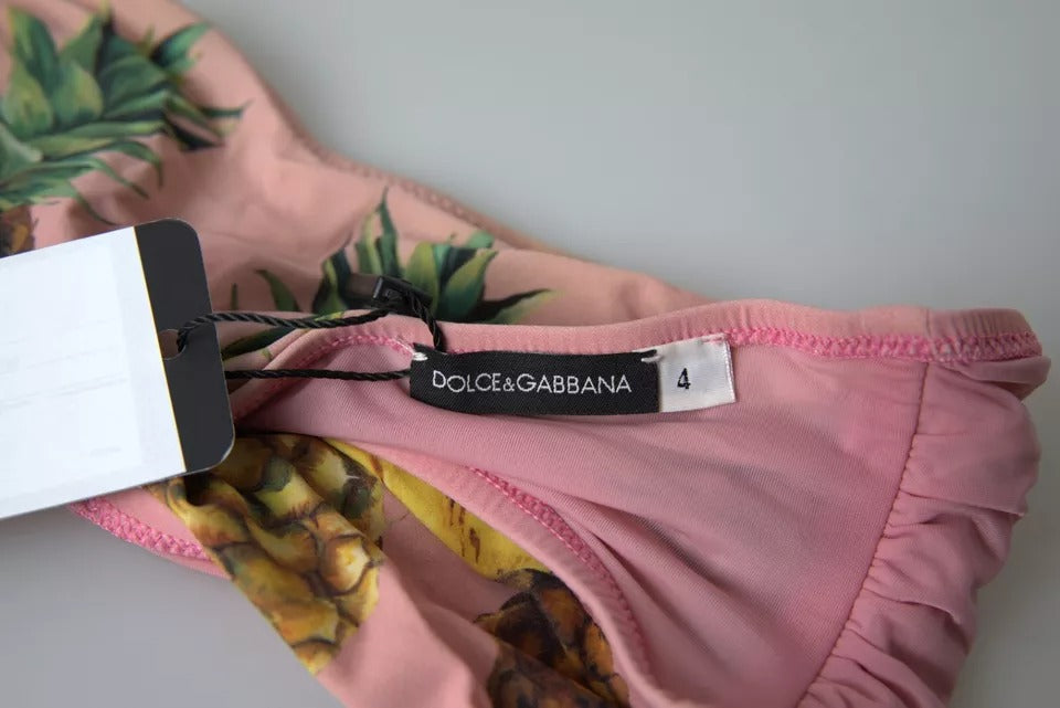 Rosa mönstrad baddräkt med baddräkt