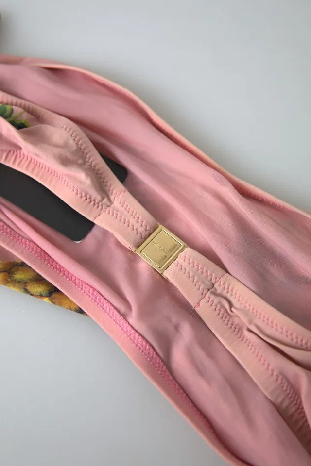 Rosa mönstrad baddräkt med baddräkt