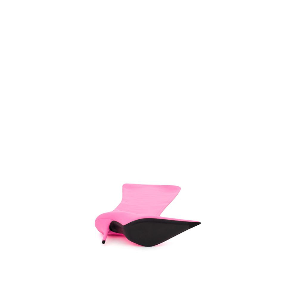 Eleganta rosa ankelstövlar i polyester