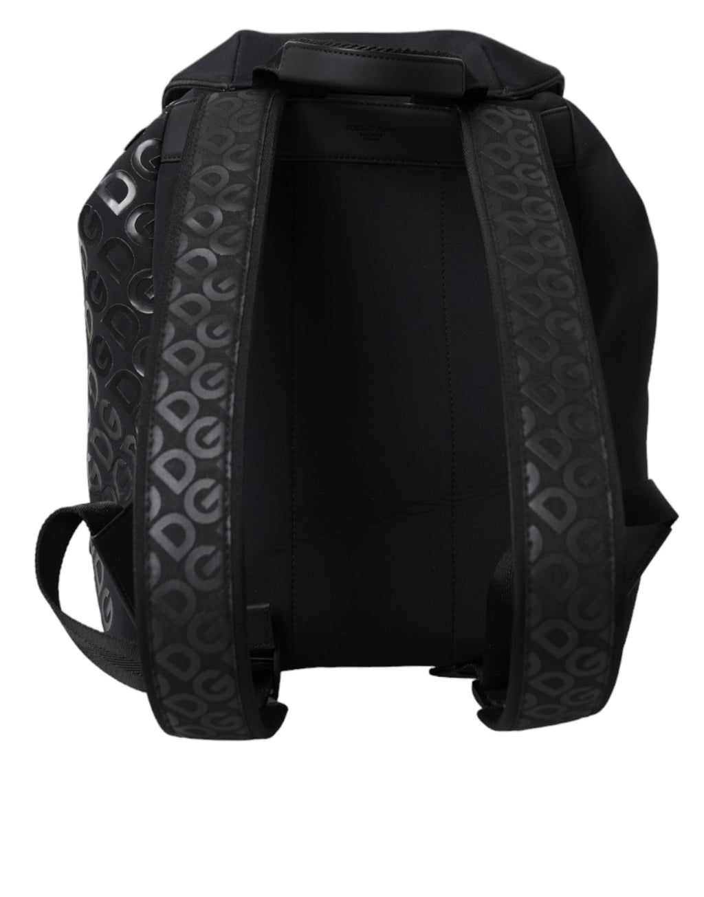 Svart neopren nylon DG logotyp skolryggsäck