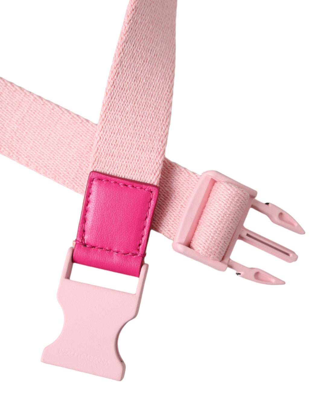 Rosa lerretsstretchplastspenne damebelte