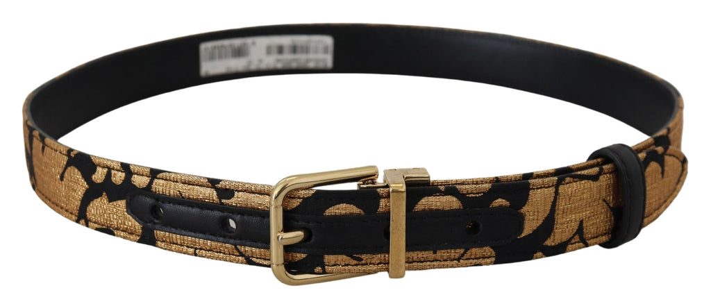 Flerfarget jacquard-skinnbelte med logospenne