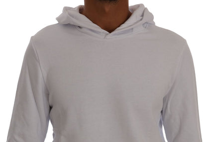 Daniele Alessandrini Hvit Pullover Hodded Cotton Genser