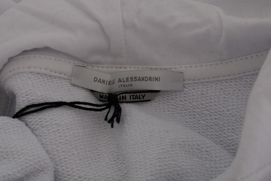 Daniele Alessandrini Hvit Pullover Hodded Cotton Genser