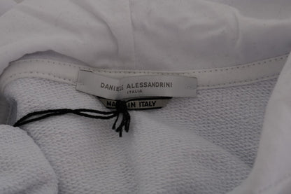 Daniele Alessandrini Hvit Pullover Hodded Cotton Genser