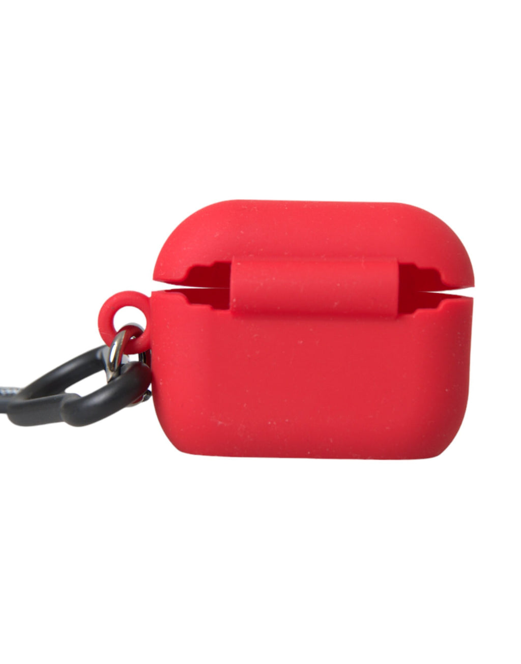 Rött silikongummi-skal med präglad logotyp till Airpods