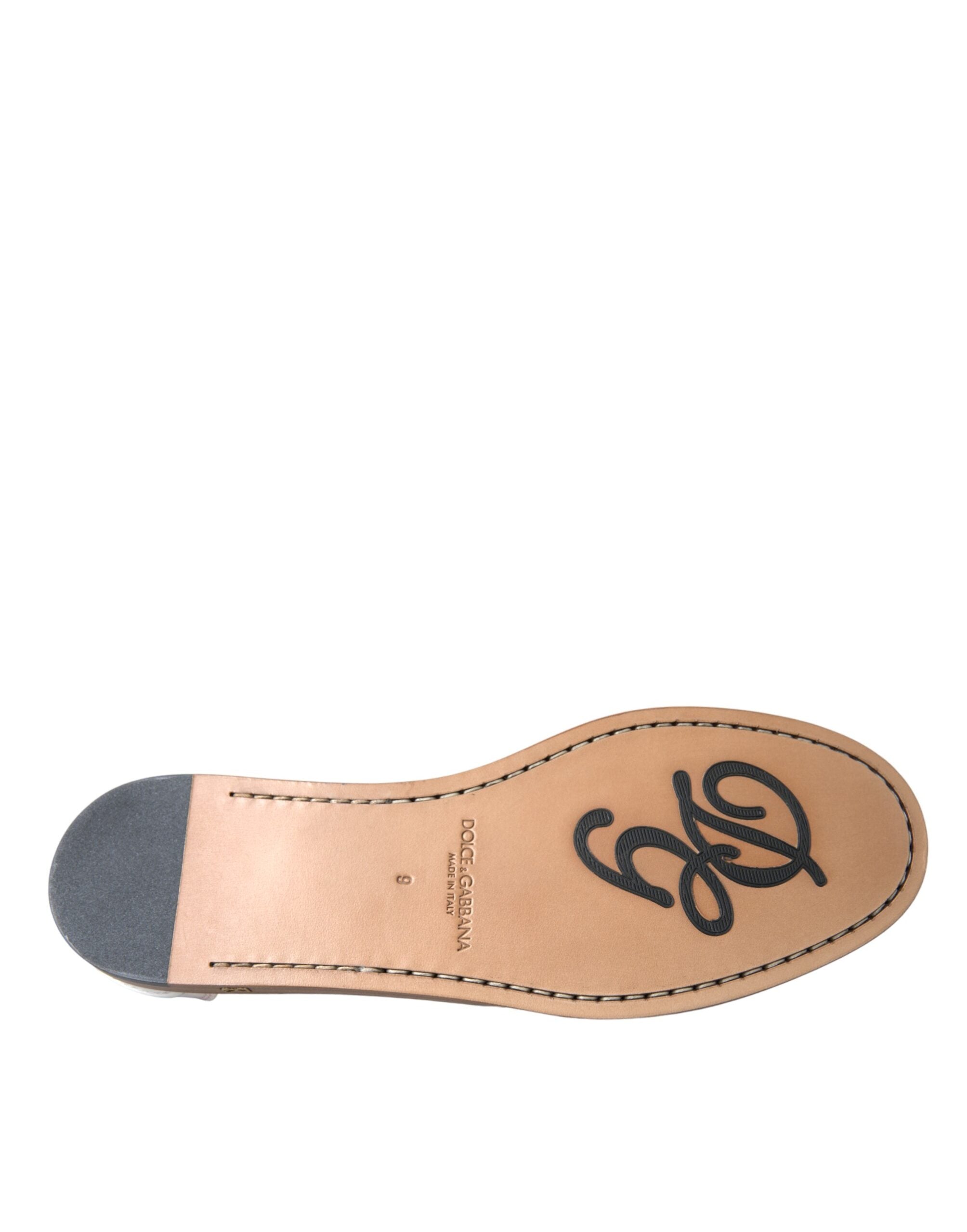 Hvite skinnslip-on mokassin-loafers