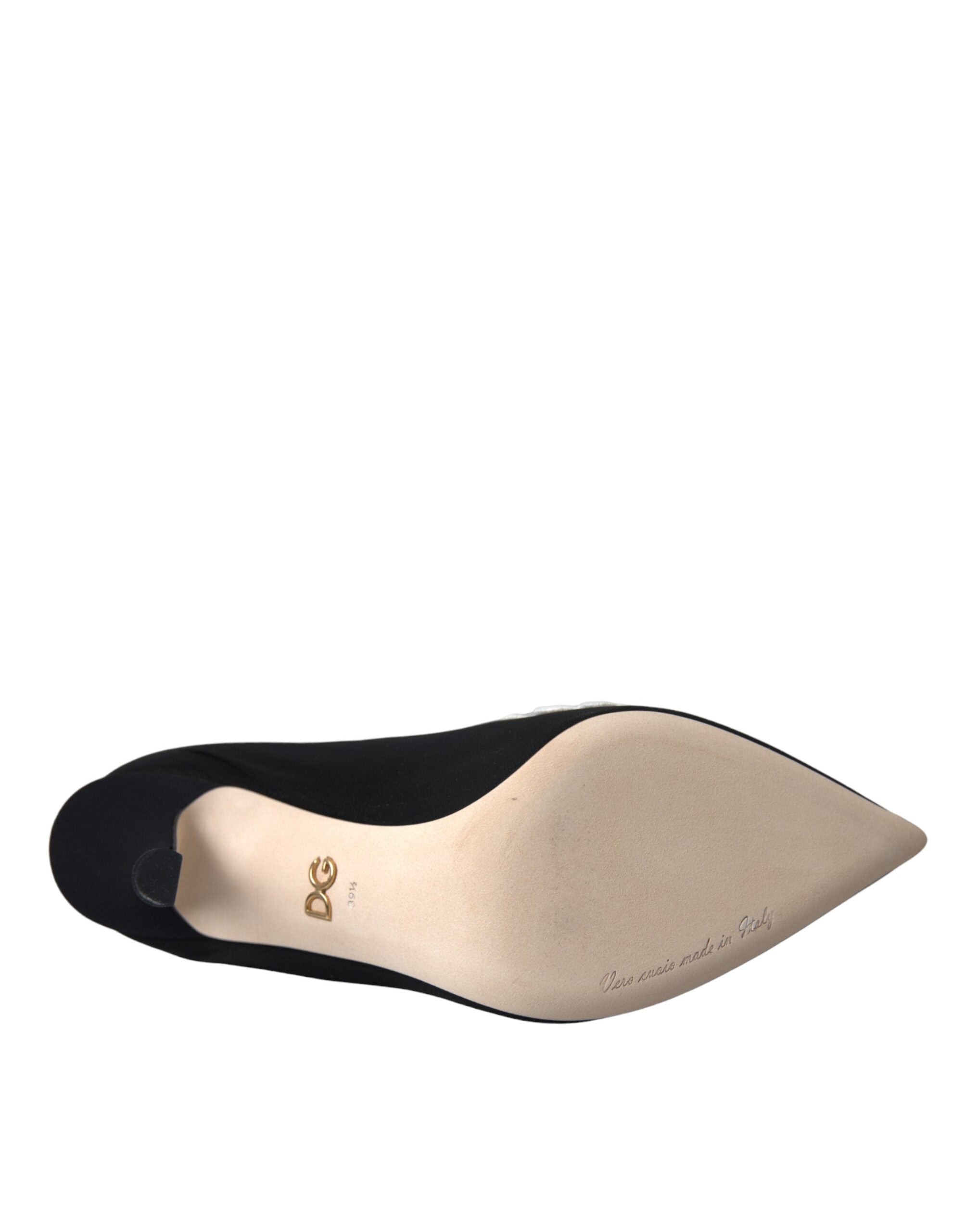 Svarta Vita Broderi Slip On Stövlar Skor