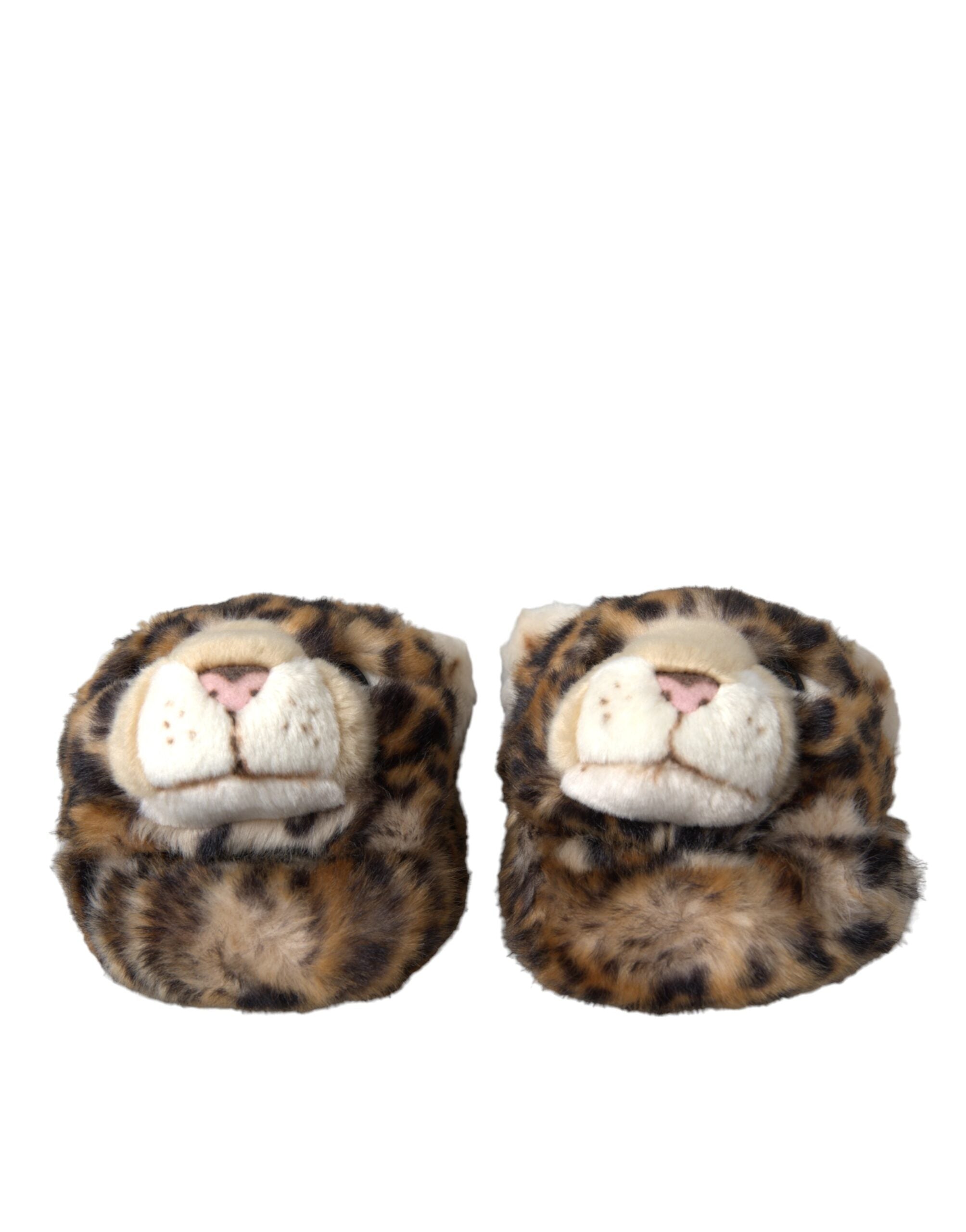 Brune Tiger Tøfler Flate Sandaler Sko