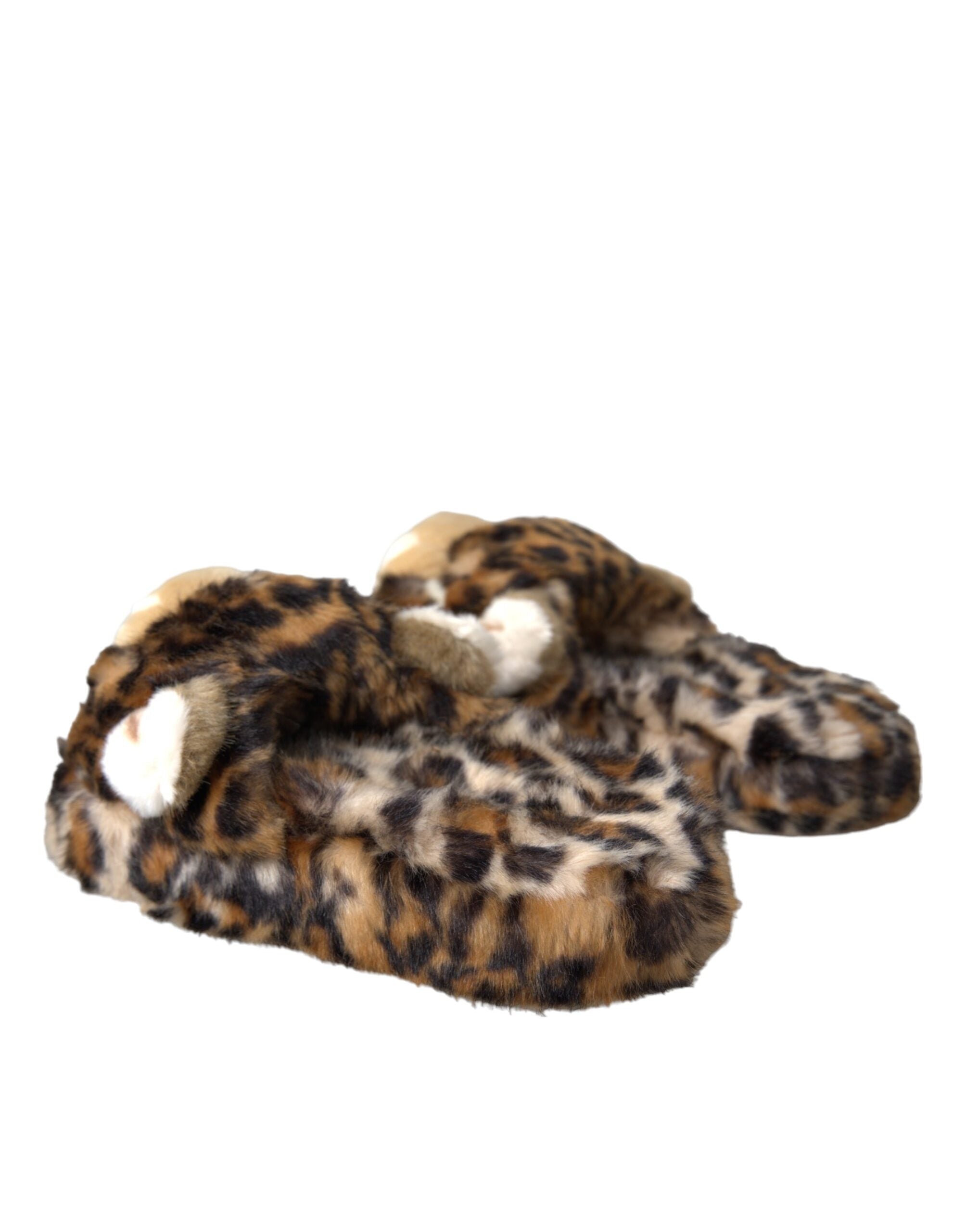 Brune Tiger Tøfler Flate Sandaler Sko