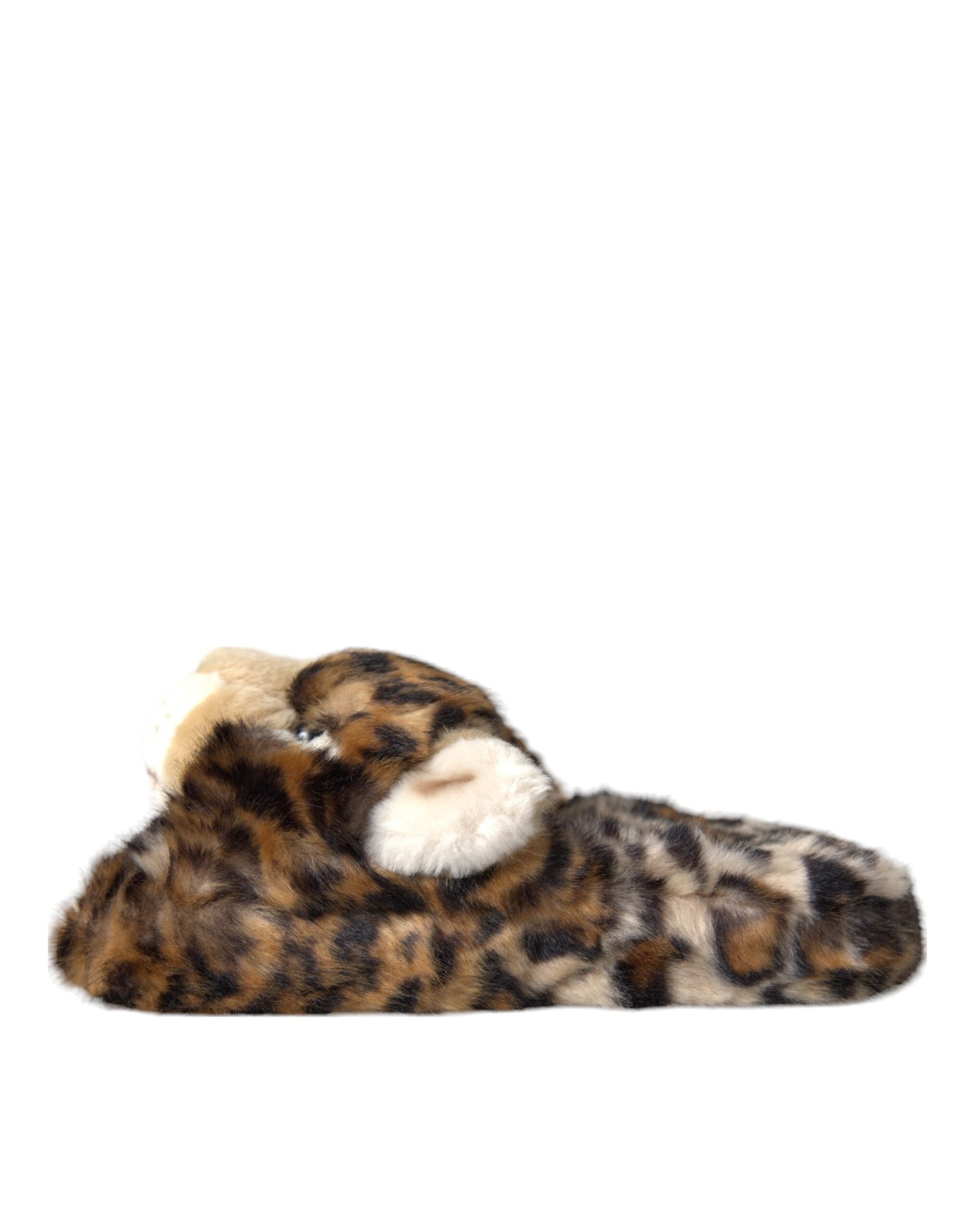 Brune Tiger Tøfler Flate Sandaler Sko