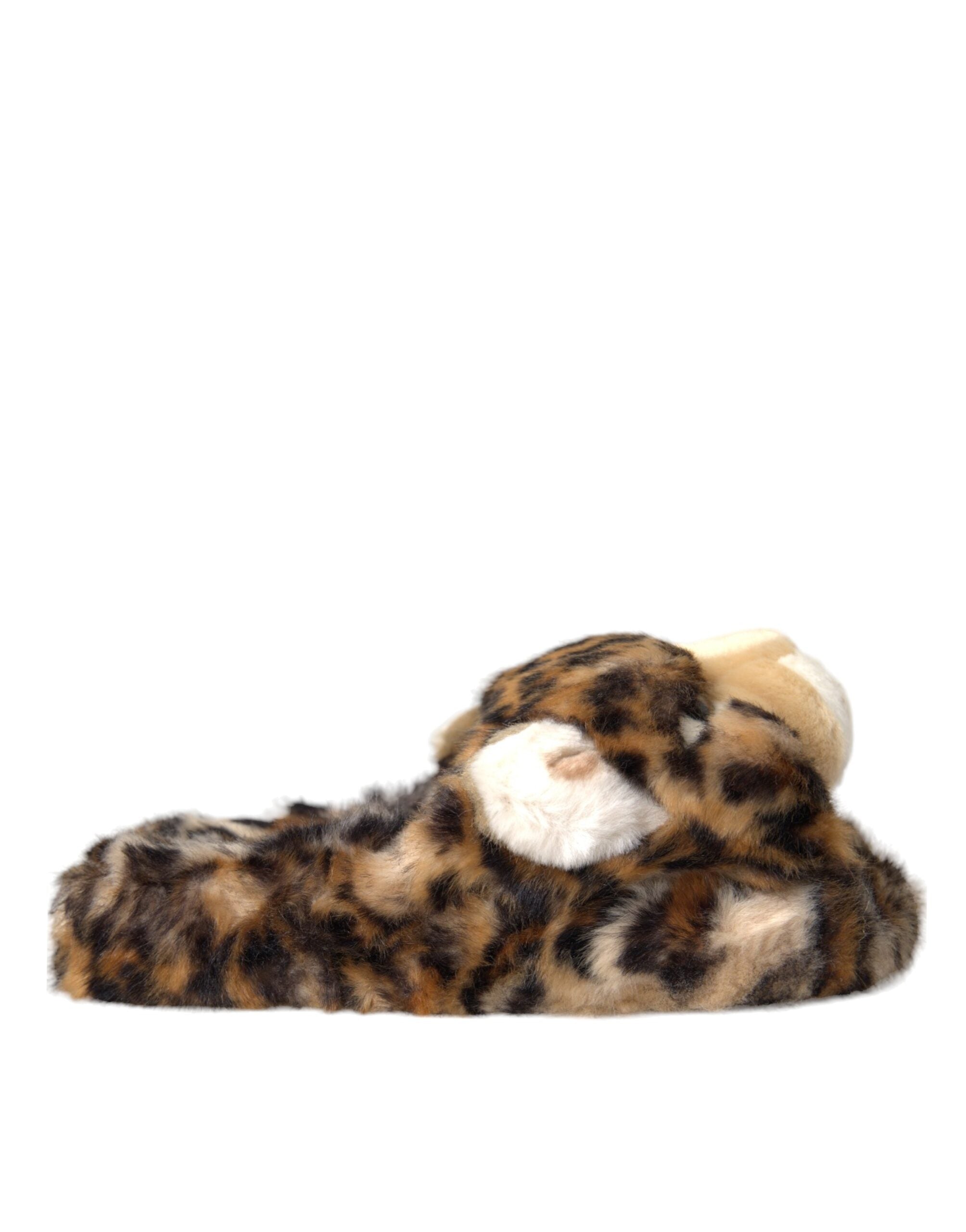 Brune Tiger Tøfler Flate Sandaler Sko