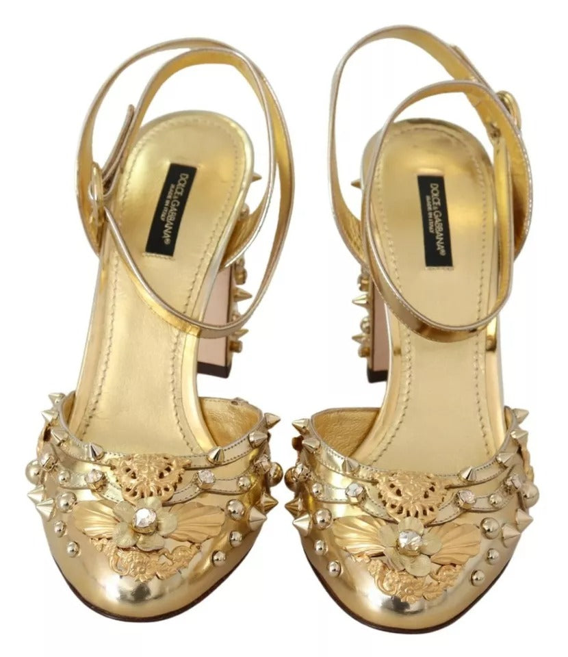 Gullnagler Vally Slingback Sandaler Sko