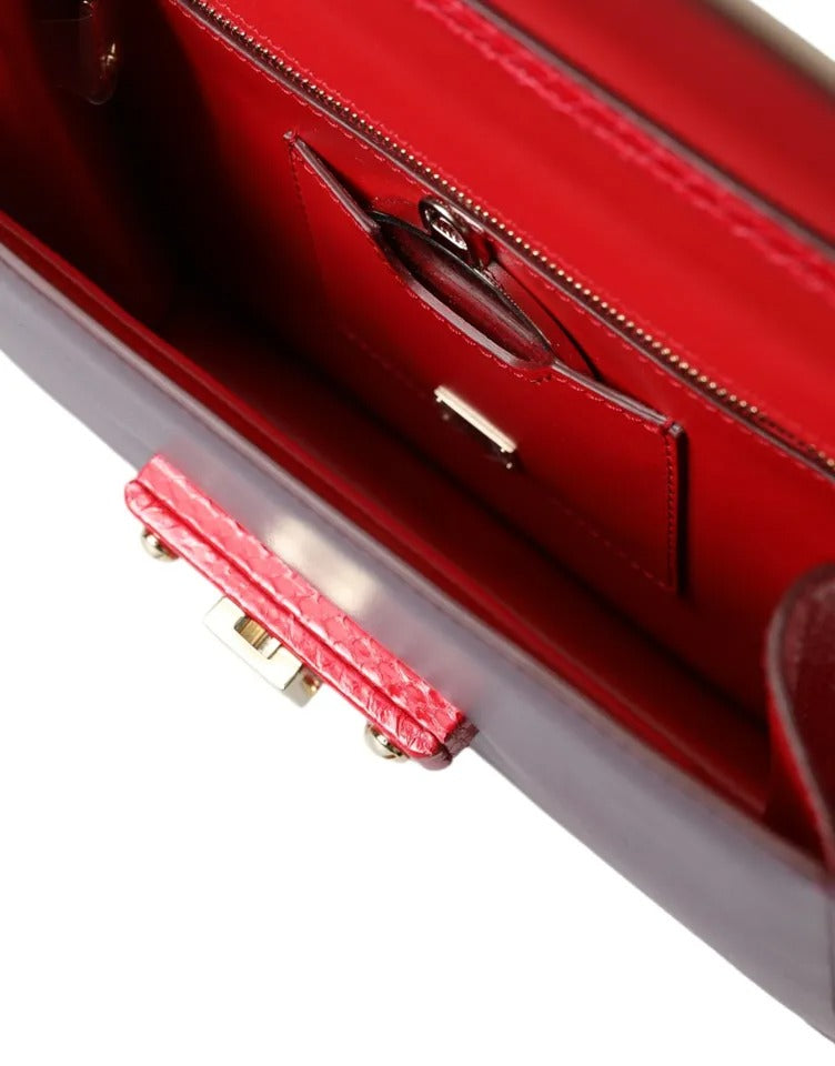 Flerfarget Lucia børstet skinn crossbody-skulderveske