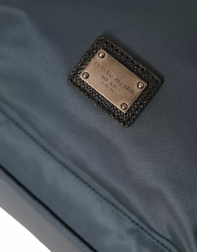 Blå nylon #DGFamily Patch herrryggsäck