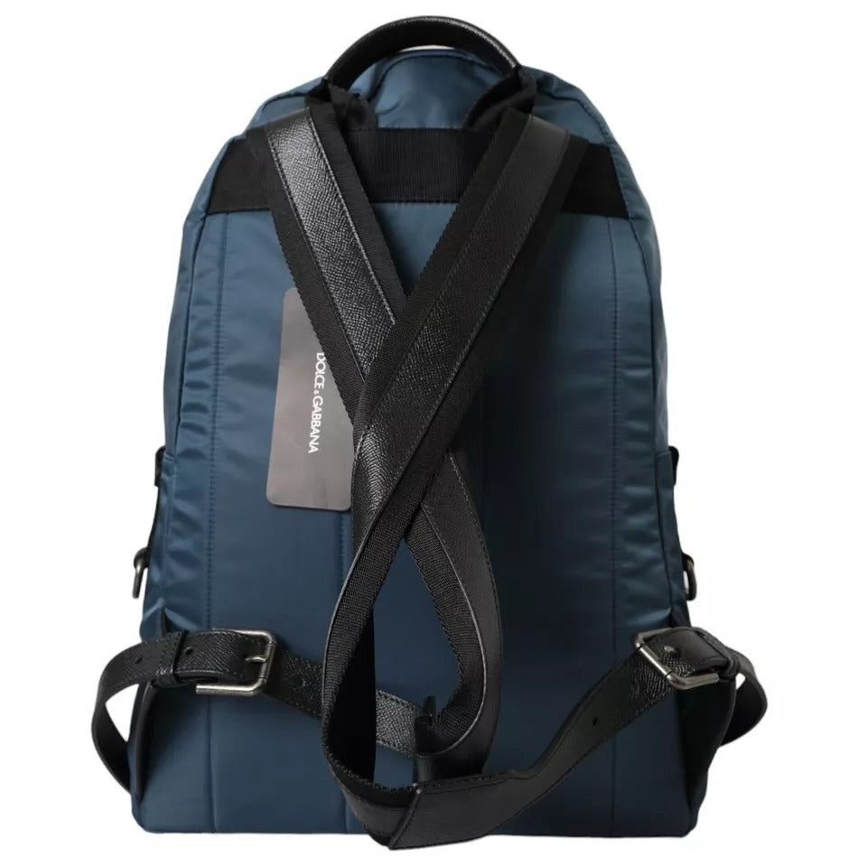 Blå nylon #DGFamily Patch herrryggsäck
