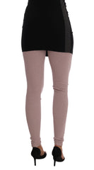 Dolce & Gabbana Pink Stretch Waist Tights Stockings