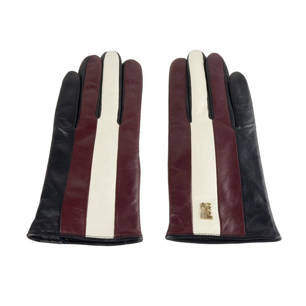 Cavalli Class Black Lambskin Women Glove