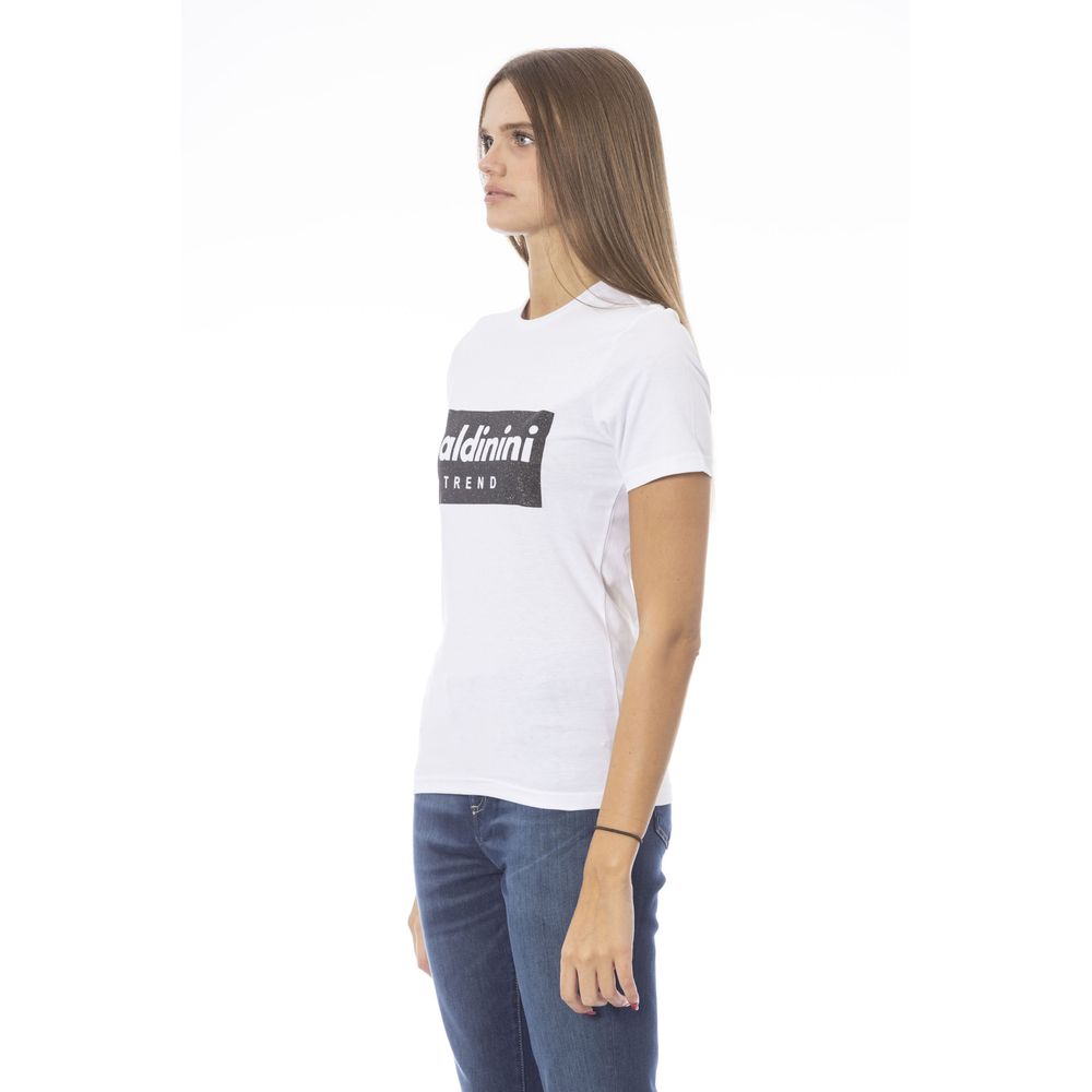 Baldinini Trend Vit Bomull Dam T-shirt
