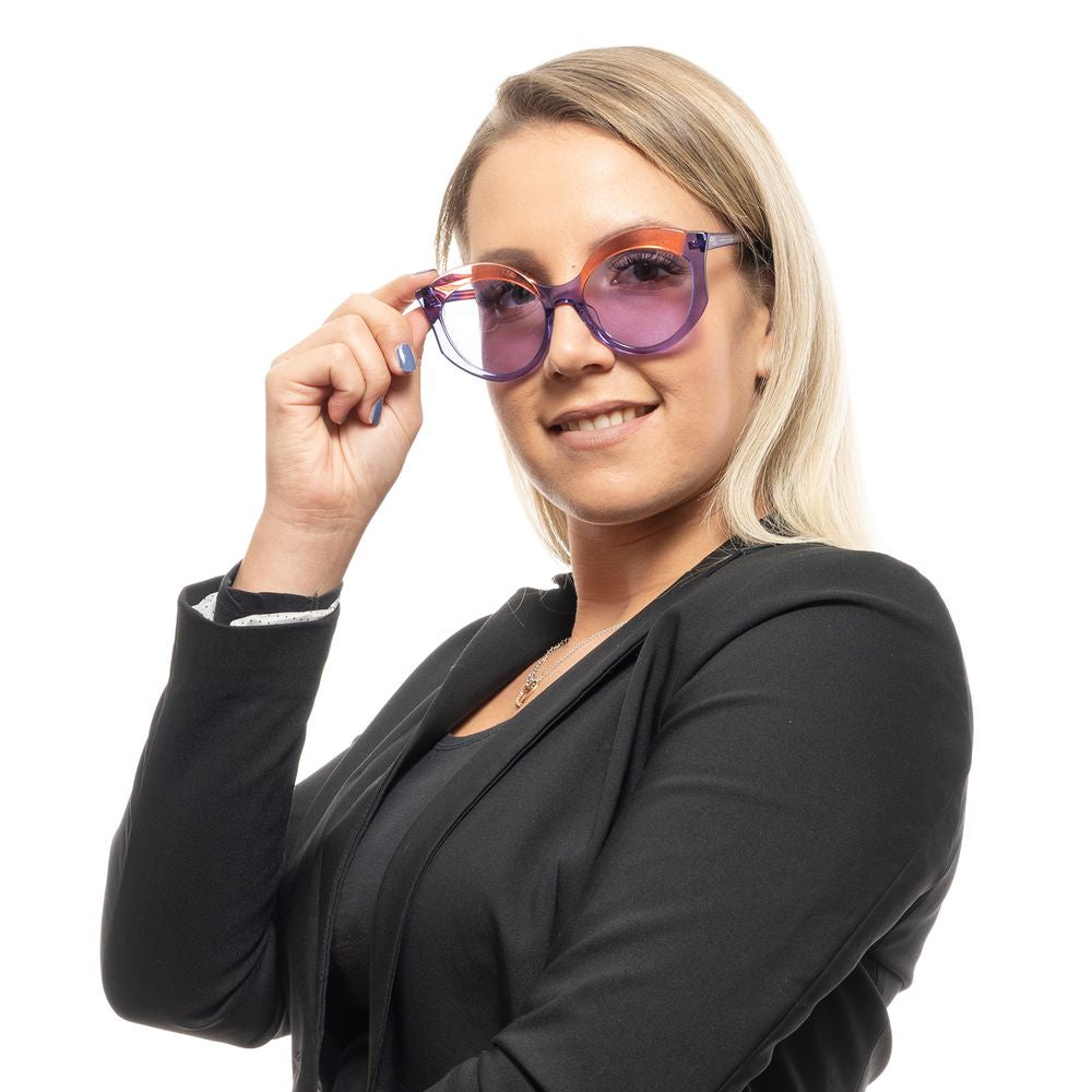 Lila solglasögon för kvinnor