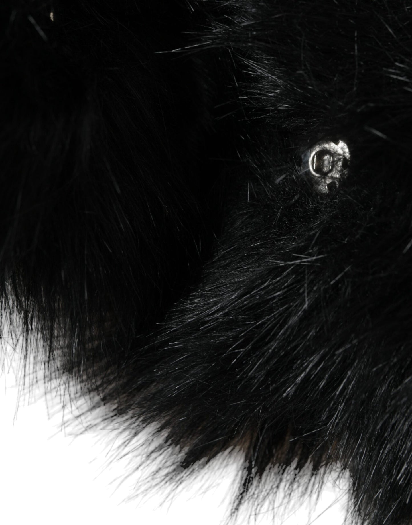 Dolce &amp; Gabbana Svart Fuskepels Helhodehatt