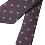 Lilla 100 % silkeprikkete, justerbart herreslips