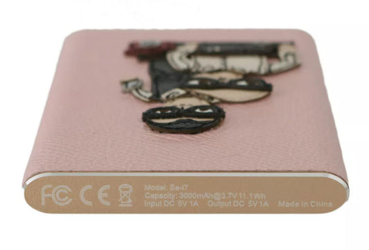 Dolce &amp; Gabbana Laddare USB Rosa Läder #DGFAMILY Powerbank