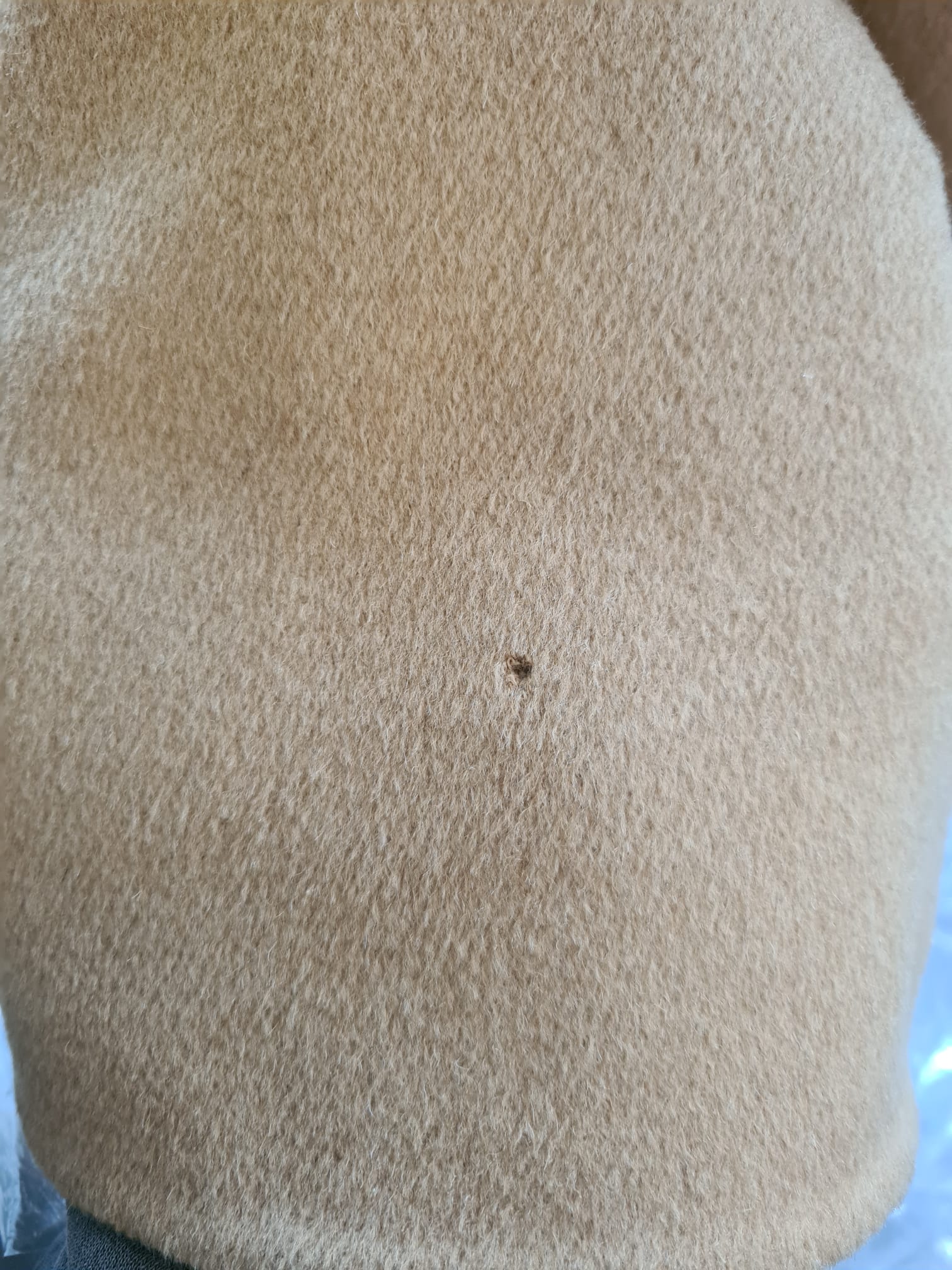 Dolce & Gabbana Beige Camel Skin Cashmere Shearling Overcoat Jacket