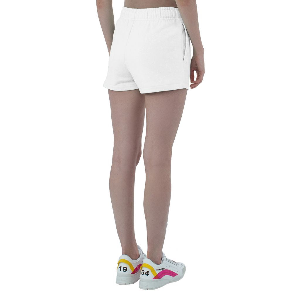 Hvite bomullsshorts