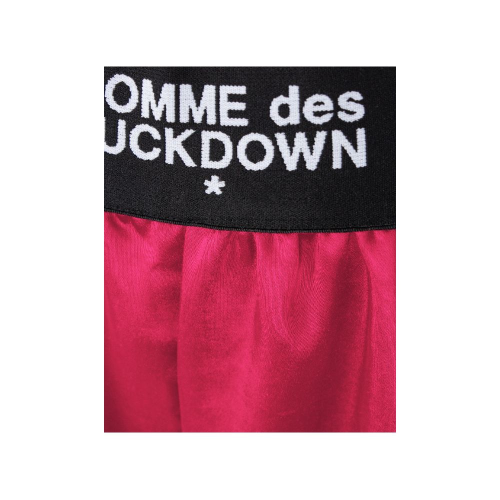 Fuchsia polyester shorts