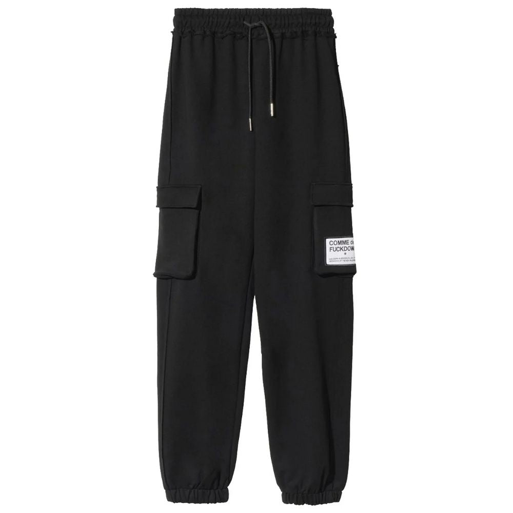 Svarte bomullsjeans og -bukser