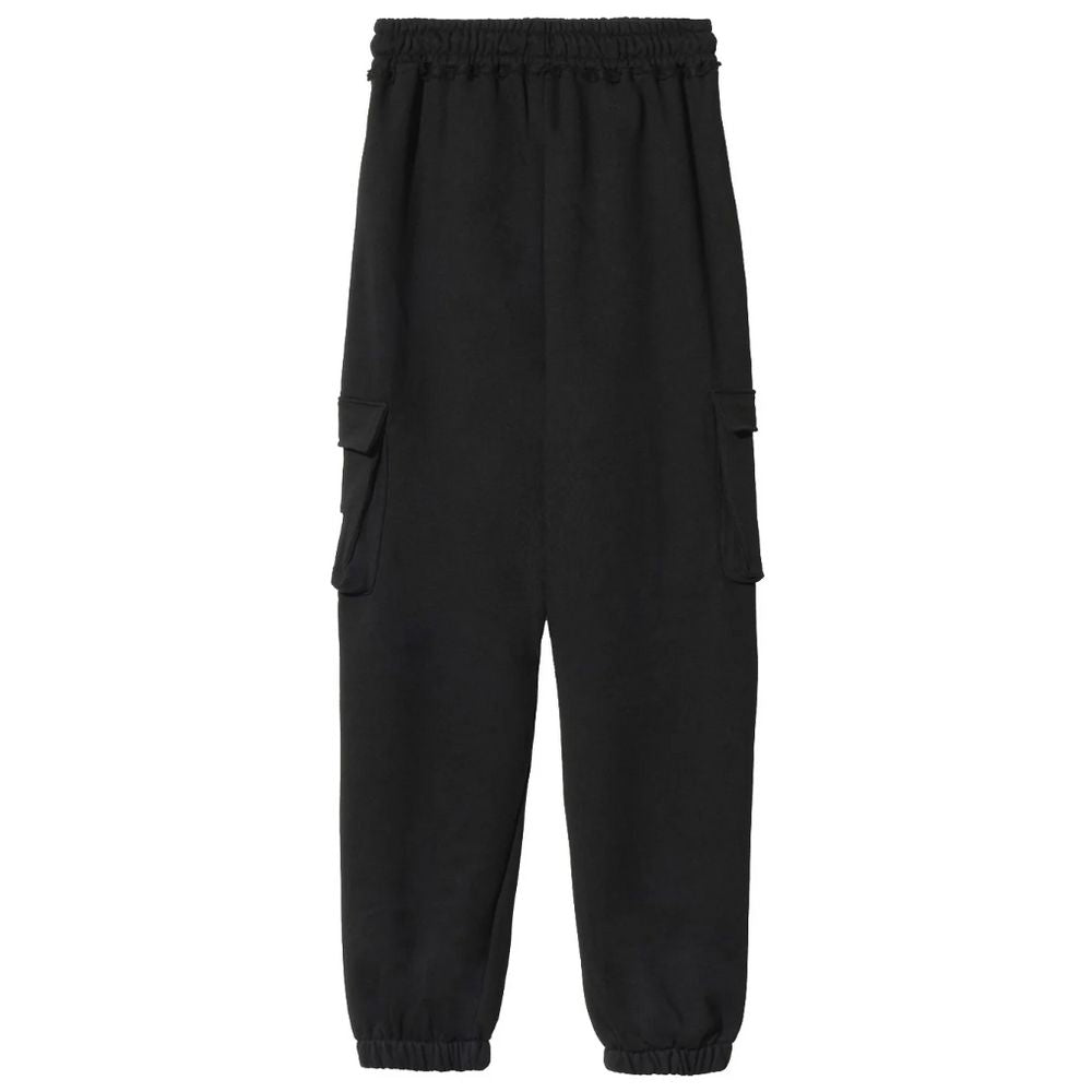Svarte bomullsjeans og -bukser