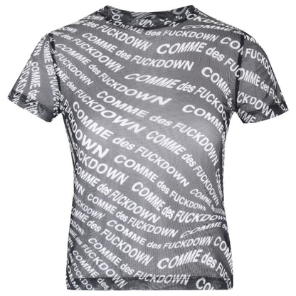 Comme Des Fuckdown Black Polyester Women T-Shirt