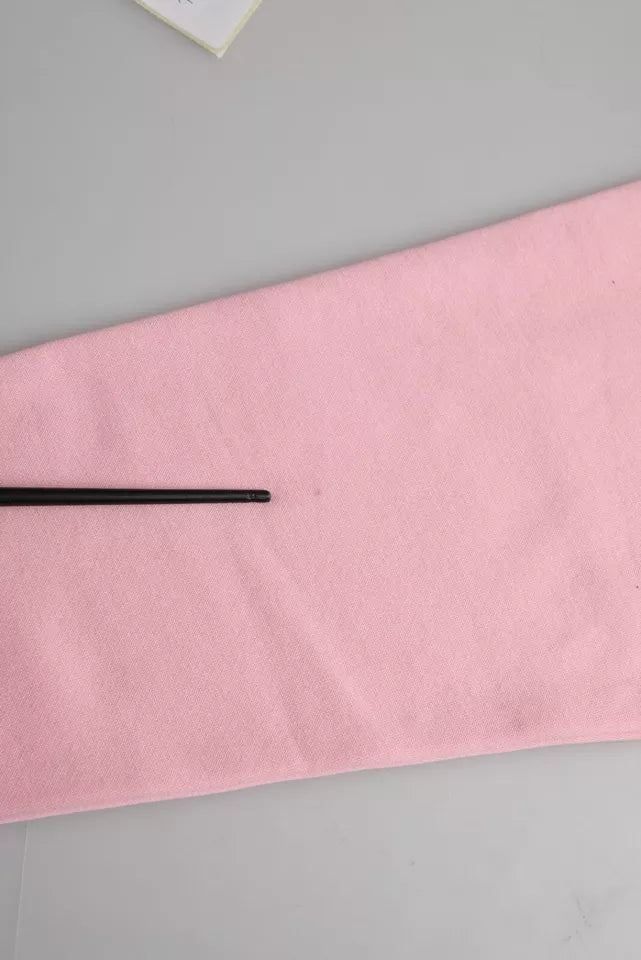 Rosa bomullslogotyptryck långärmad tröja