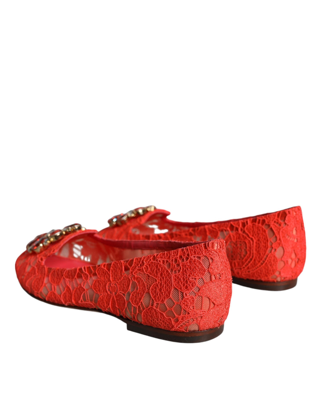 Korall blonder krystall ballerinasko loafers