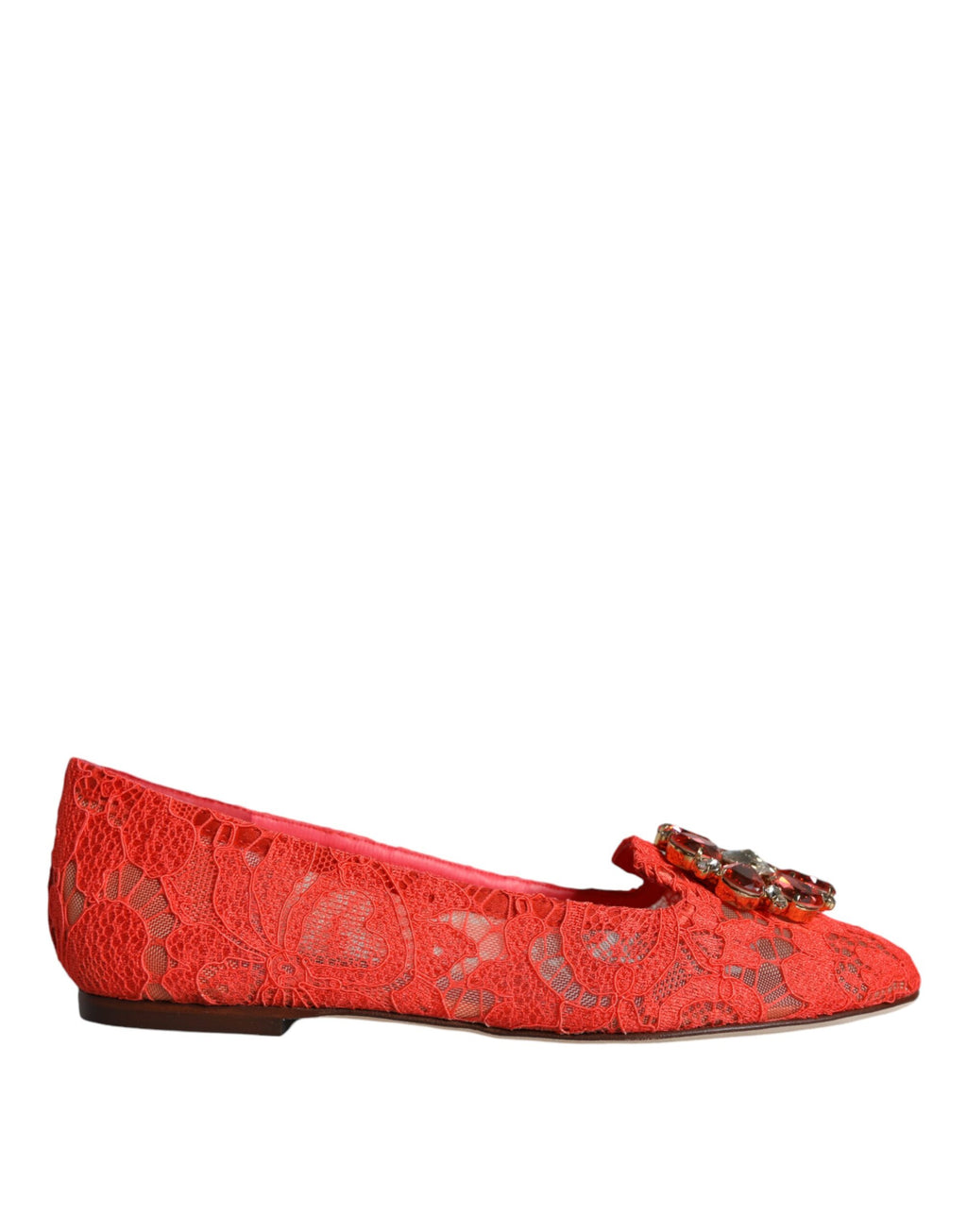 Korall blonder krystall ballerinasko loafers